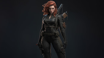 Black Widow Cgi , black-widow, superheroes, artist, artwork, digital-art, artstation, dark, black HD wallpaper