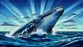 Humpback Whale Leap - Majestic Ocean Wildlife, humpback whale, whale, ocean, marine life, blue HD wallpaper
