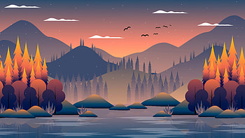 Cool Landscape Night Minimal Art , Minimalist , , and Background HD wallpaper