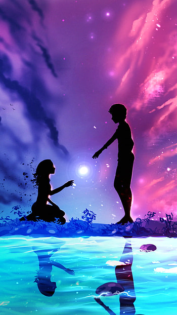 The Hero, couple, sunshine, Anime, Original, anime couple HD phone wallpaper