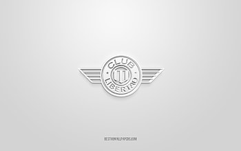 Club Libertad, creative 3D logo, white background, Paraguayan football club, Paraguayan Primera Division, Paraguay, 3d art, football, Club Libertad 3d logo HD wallpaper