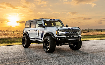 Hennessey VelociRaptor 400 Bronco, , tuning, 2022 cars, SUVs, sunset, 2022 Ford Bronco, american cars, Ford HD wallpaper
