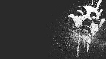 The Face, white, black, abstract, art, face HD wallpaper