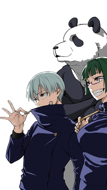 Maki Zenin & Panda — Jujutsu Kaisen Anime , Maki Zenin, Anime, Jujutsu Kaisen HD phone wallpaper