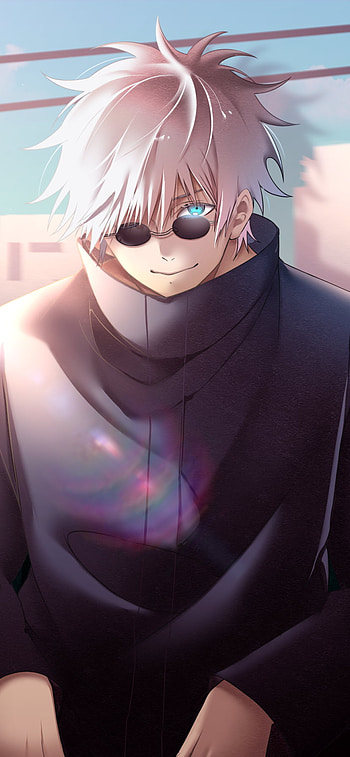 Satoru Gojo — White-Haired School Uniform (Jujutsu Kaisen), school uniform, white hair, Satoru Gojo, Anime, Jujutsu Kaisen HD phone wallpaper