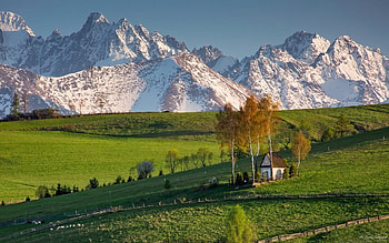 Chapel in Tatra, Poland, Tatra, mountains, Poland, chapel HD wallpaper