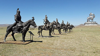 Genghis Khan, Equestrian statue, Ulaanbaatar city, Beautiful nature HD wallpaper