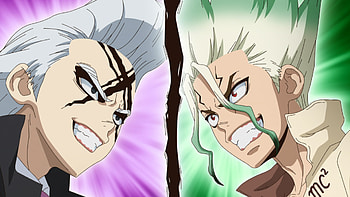 Dr. Stone Epic Rivalry: Senku Ishigami vs. Dr. Xeno, Anime, Dr. Stone, Dr. Xeno, Senku Ishigami HD wallpaper