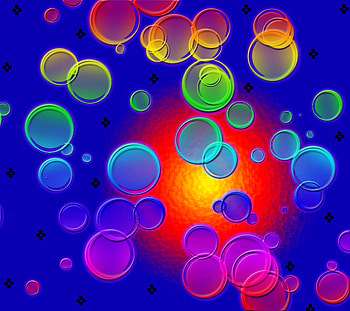 Bubbles Baby, wind, colours, day dream, bubbles HD wallpaper