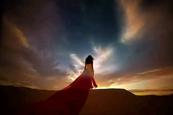 beauty, desert, chill, sunset HD wallpaper