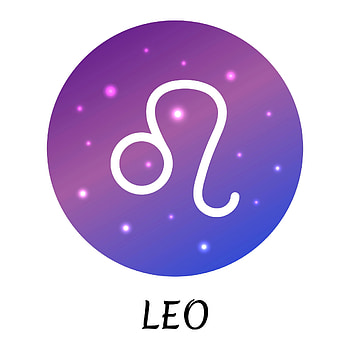 Zodiac sign leo, Starry gradient design HD phone wallpaper