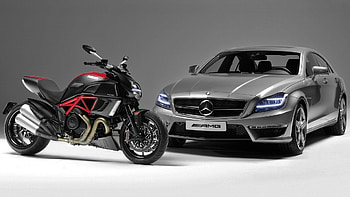Mercedes, bike, benz, car HD wallpaper
