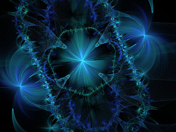 Blue blue and more blue, blue, light blue, fractals, fractal, lovely HD wallpaper