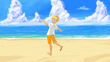 Beach Naruto Uzumaki Ocean Naruto HD wallpaper