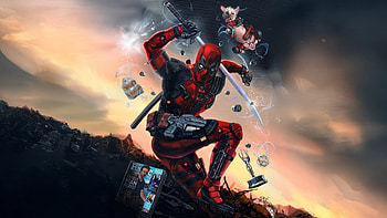 Deadpool Weapon X Unleashed, deadpool, dogpool, superheroes, artwork, digital-art HD wallpaper