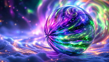 Cosmic Dream: Ultra of a Colorful Orb, sphere, Abstract, colorful, orb, cosmic HD wallpaper