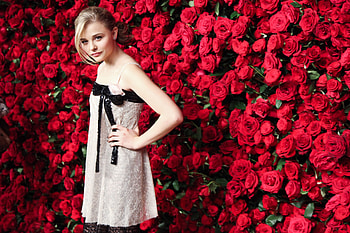 Chloe Grace Moretz, babe, lady, model, Blonde, actress, woman HD wallpaper