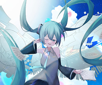 Hatsune Miku, Hatsune Miku, Anime, Vocaloid HD wallpaper