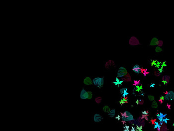. jpg, leaves, neon, funky HD wallpaper