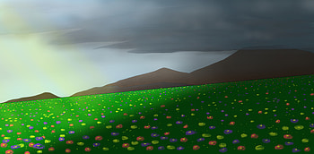 Mountains And Landscape Illustration, mountains, landscape, minimalism, minimalist, artist, artwork, digital-art, deviantart HD wallpaper