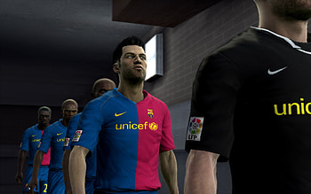 Fifa 09-6, team, barcelona HD wallpaper