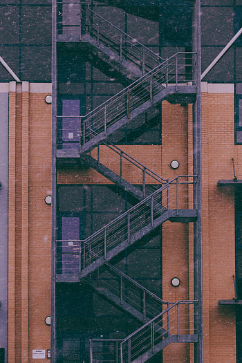 Architecture, Building, Miscellanea, Miscellaneous, Wall, Stairs, Ladder HD phone wallpaper