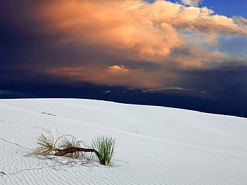 White Desert Sands, clouds, white, sky, sand HD wallpaper