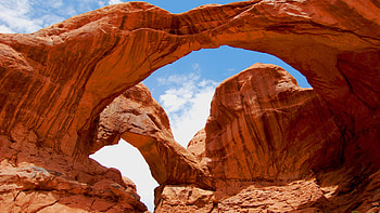 Utah travels, Double arch national park, Moab Utah, USA HD wallpaper