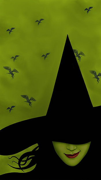 Wicked 1, spooky, green, dark, witch, evil, Halloween HD phone wallpaper