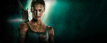 Tomb Raider 2018 Movie Alicia Vikander Poster, tomb-raider-movie, tomb-raider, 2018-movies, alicia-vikander, lara-croft HD wallpaper