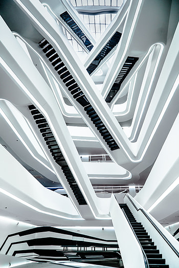 Architecture, Building, Miscellanea, Miscellaneous, Design, Ladder, Stairs HD phone wallpaper