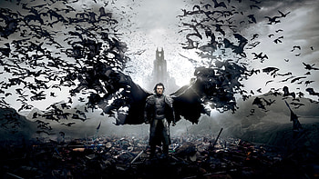 Dracula Untold, Luke Evans, 2014 movie, vampire, bats HD wallpaper