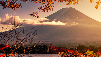 Mount Fuji, Travels, Volcano, Morning HD wallpaper