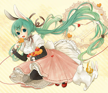 Hatsune Miku, awesome, song, cute, vocaloid, dress, beauty, nice, miku, music, vocaloids, petals, hatsune, aqua eyes, hearts, program, twintail, girl, singer, aqua, beautiful, diva, pink, anime, pretty, aqua hair, cool, ears, idol, virtual, cookies HD wallpaper