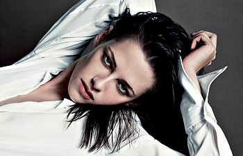 Kristen Stewart, white, grey, twilight saga, girl, actress, woman HD wallpaper