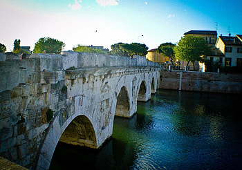 Ponte d'Augusto, Rimini, brigde, italy, ponte d augusto, rimini HD wallpaper