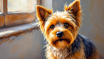 Charming Yorkshire Terrier in Stunning Ultra, yorkshire terrier, dog, pet, portrait, Animal HD wallpaper