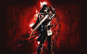 Fortnite Cape Ronin Skin, Fortnite, main characters, red stone background, Cape Ronin, Fortnite skins, Cape Ronin Skin, Cape Ronin Fortnite, Fortnite characters HD wallpaper