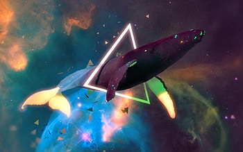 Space Whale HD wallpaper