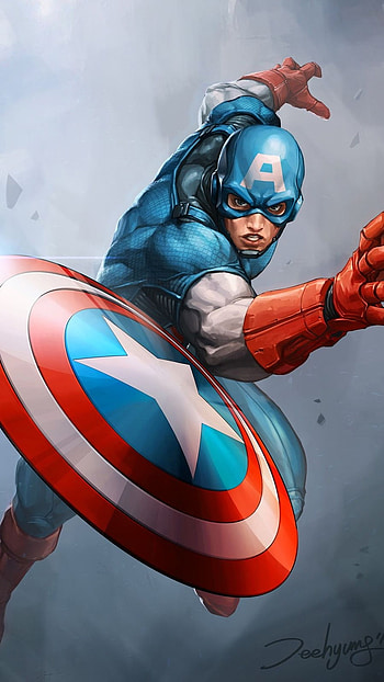 Captain America, Superhero HD phone wallpaper