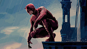 Midnight Daredevil, daredevil, superheroes, artwork, digital-art, art, ai HD wallpaper