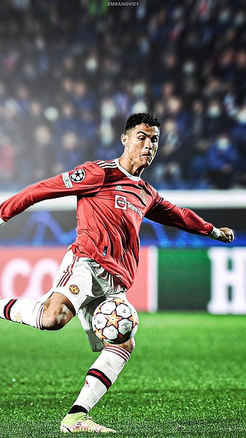 Ronaldo CR7 CL, red, soccer, man utd, Red Devils, football HD phone wallpaper