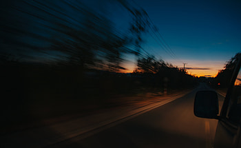 Sunset, Night, Dark, Car, Movement, Traffic, Speed HD wallpaper