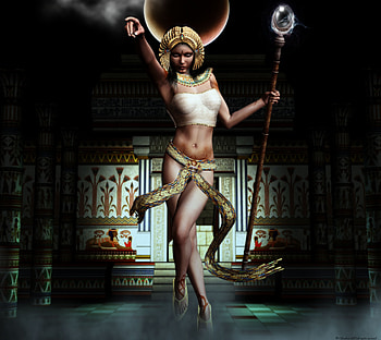 LotG_Sanders_Egyptian, hero, anime, fantasy, game, girl HD wallpaper