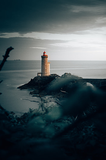 Nature, Sea, Horizon, France, Lighthouse HD phone wallpaper