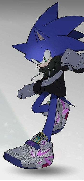 Sonic, art, blue HD phone wallpaper
