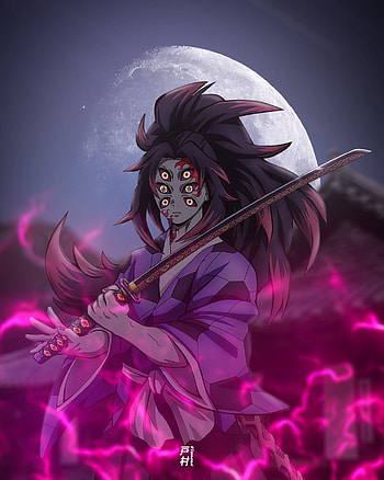 ᴋᴏᴋᴜsʜɪʙᴏ, magenta, animeedit, art, pink, anime, demonslayer, kokushobo, anime HD phone wallpaper