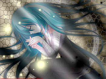 Hatsune Miku, cute, sleepy, volcaloids HD wallpaper