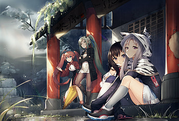 Bored Anime Girls , anime-girl, anime, artist, artwork, digital-art HD wallpaper