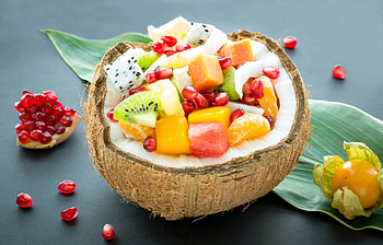 Fruits, Coconuts HD wallpaper